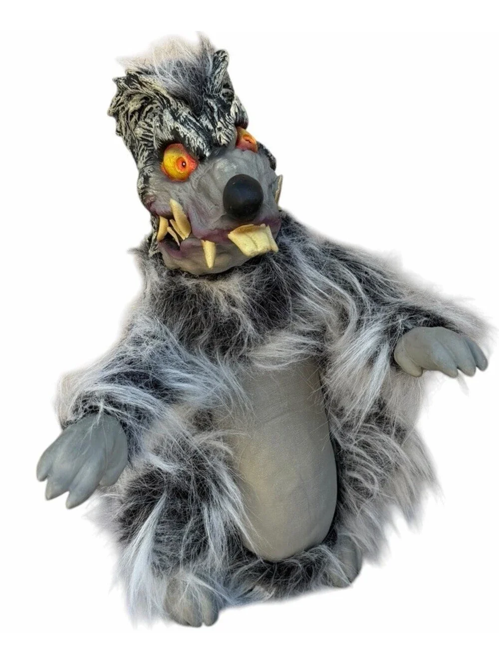 Vintage Halloween Zombie Rat Monster Decoration 17” Paper Magic Group 2001 Y2K